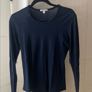 James Perse Deep Blue Long Sleeve Top 2